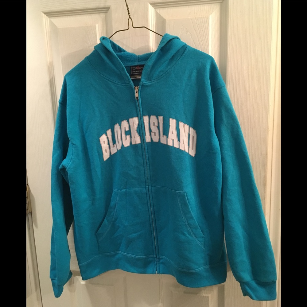 KIDS EUC HOODED ZIP UP SWEATSHIRT SZ LG